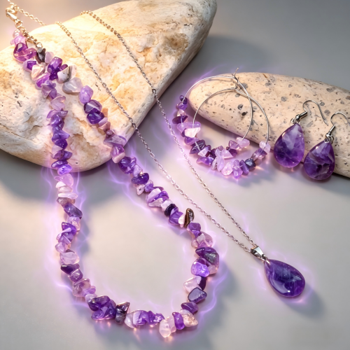 Purple Mist Soulmate Magnet Jewelry Set