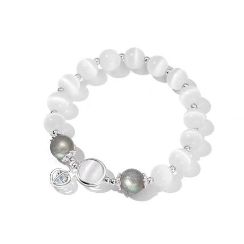 White Moonlight Independent Woman Bracelet