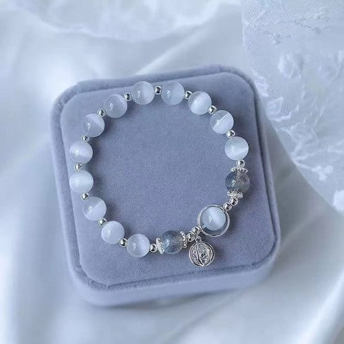White Moonlight Independent Woman Bracelet