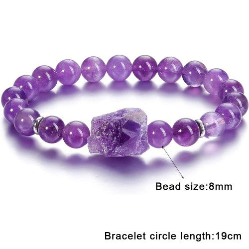 Amethyst Purple Aura Talisman Bracelet