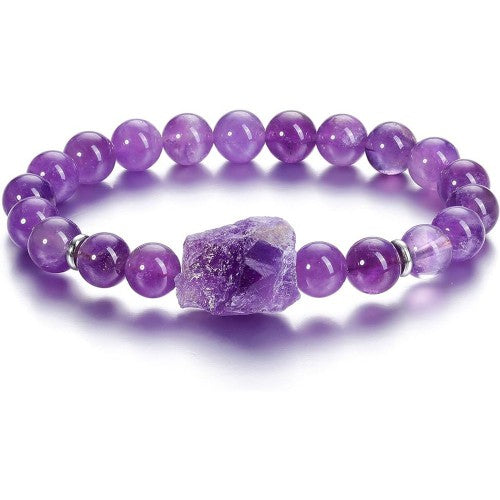 Amethyst Purple Aura Talisman Bracelet