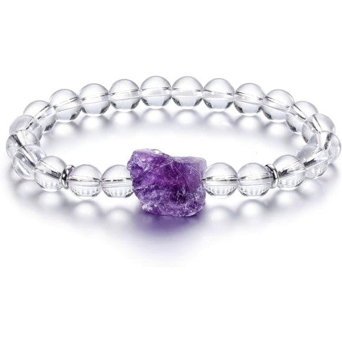 Amethyst Purple Aura Talisman Bracelet